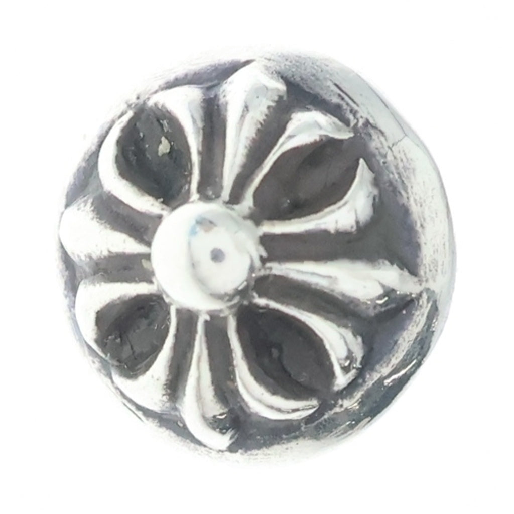 CHROME HEARTS(クロムハーツ) STUD CRSBLL クロスボールスタッドピアス シルバー BCA110
