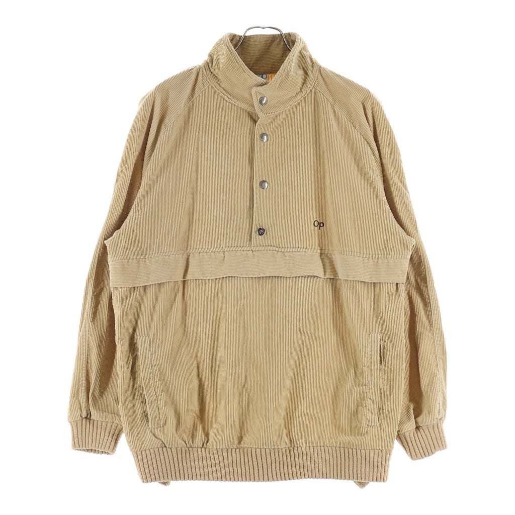 VINTAGE(ヴィンテージ) 80s OCEAN PACIFIC オーシャンパシフィック OP コーディロイ プルオーバーパーカー ロケットTALON ジャケット ベージュ