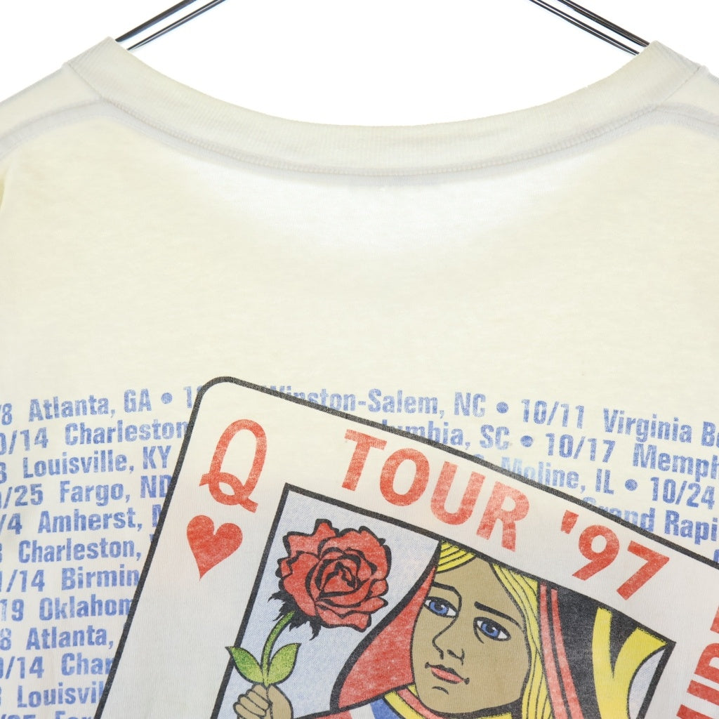 VINTAGE(ヴィンテージ) 90s ELTON JOHN THE BIG PICTURE TOUR エルトンジョン クルーネックTシャツ ホワイト