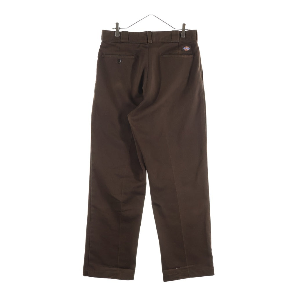 Dickies(ディッキーズ) 80s 圧着タグ TALONジップ バック折りステ ツイル ワークパンツ ブラウン