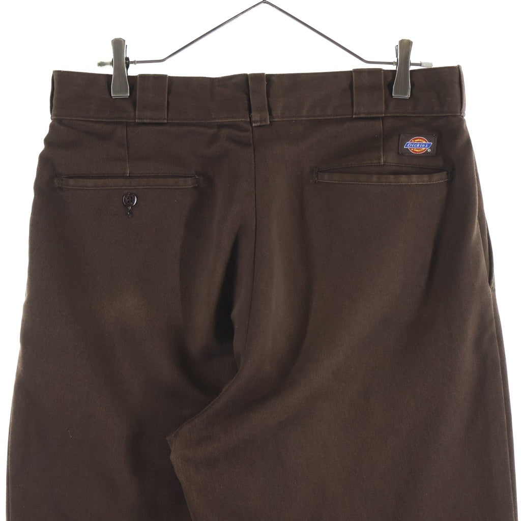 Dickies(ディッキーズ) 80s 圧着タグ TALONジップ バック折りステ ツイル ワークパンツ ブラウン