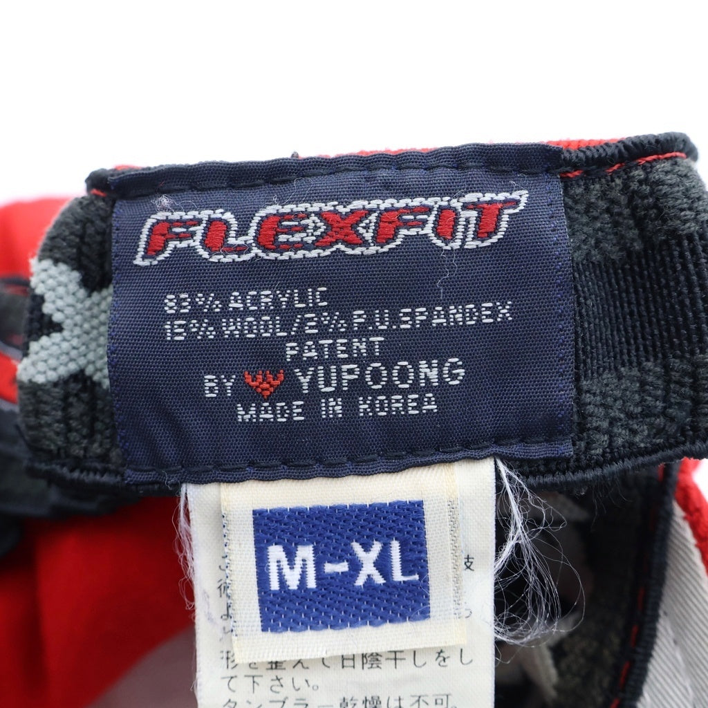 VANS(ヴァンズ) 80s-90s TMVANSロゴ フロントロゴ FLEXFIT M-XL キャップ ウール レッド
