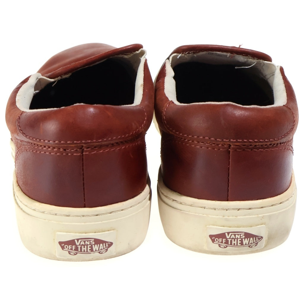 VANS(ヴァンズ) デットストック レザー スリッポン 28cm/US10 ブラウン 721356