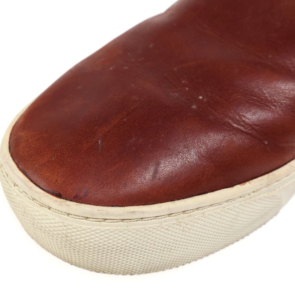 VANS(ヴァンズ) デットストック レザー スリッポン 28cm/US10 ブラウン 721356