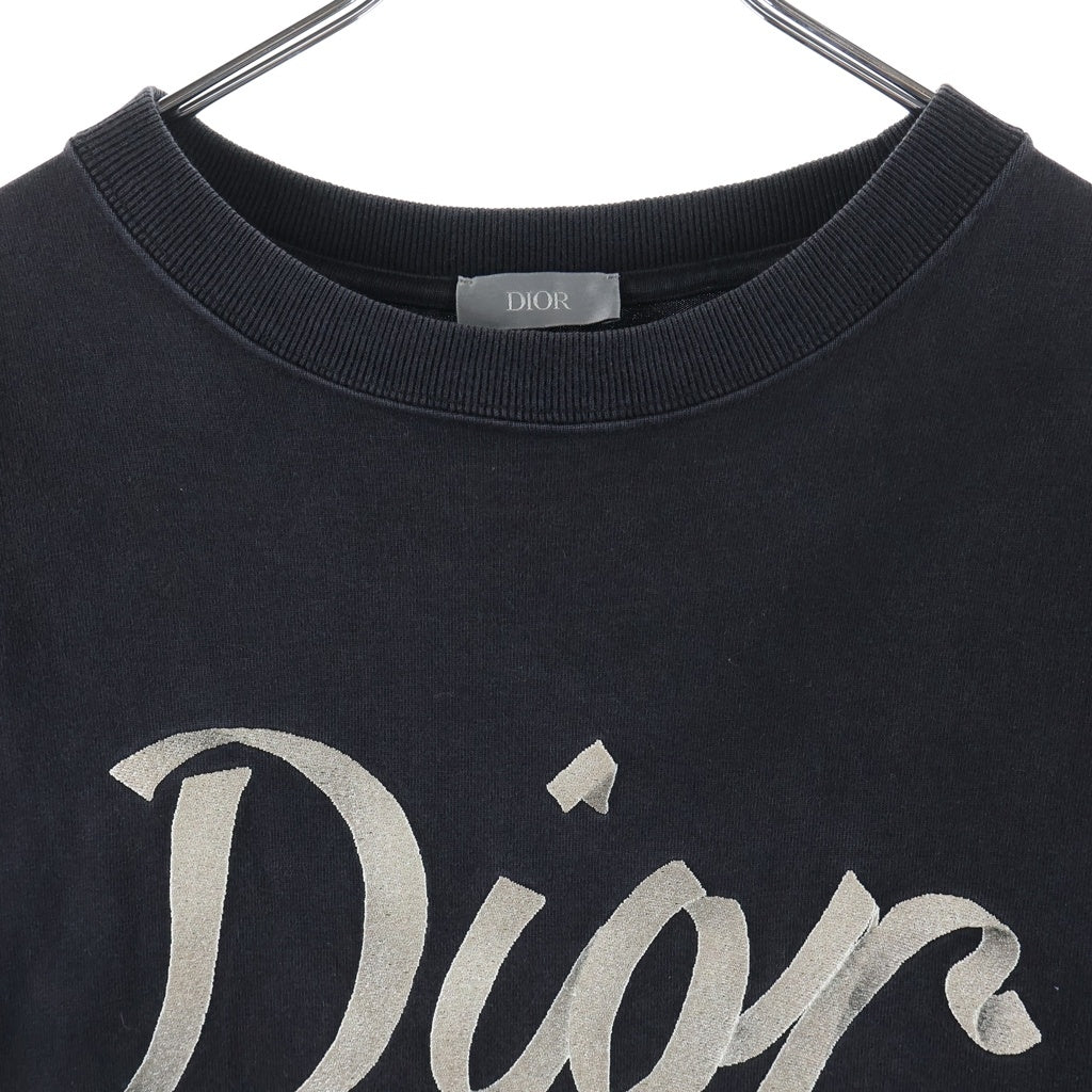 DIOR(ディオール) ロゴ刺繍 コットンジャージー Tシャツ ブラック 293J659A0554