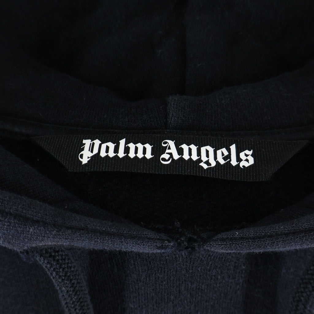 Palm Angels(パームエンジェルス) FRONT OVER LOGO HOODIE フロント オーバー ロゴ プルオーバーパーカー ブラック PMBB036R20636001
