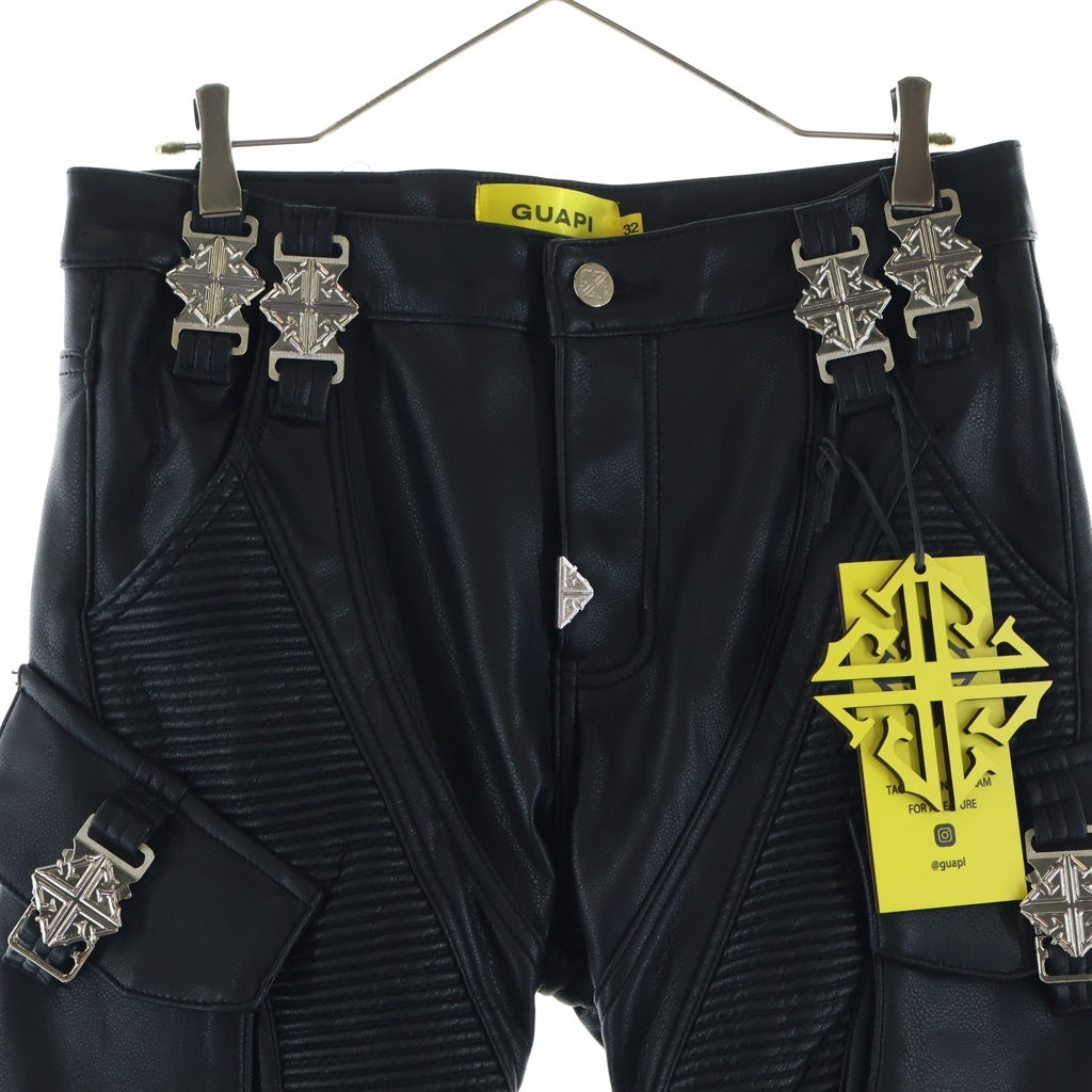 GUAPI(グアピ) BLACK OPS LEATHER PANTS ブラックオプス レザーパンツ 26WO-GP-SS03 ブラック