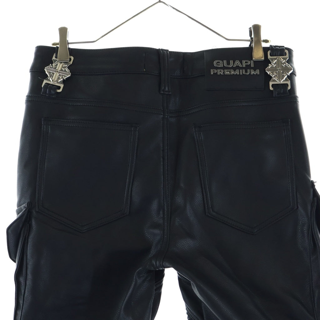 GUAPI(グアピ) BLACK OPS LEATHER PANTS ブラックオプス レザーパンツ 26WO-GP-SS03 ブラック
