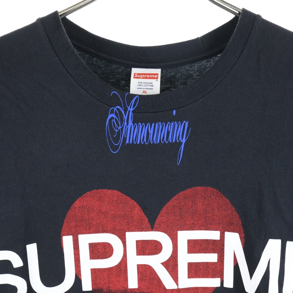 SUPREME(シュプリーム) 25SS Anoouncing Tee アナウシング クルーネック半袖Tシャツ ブラック