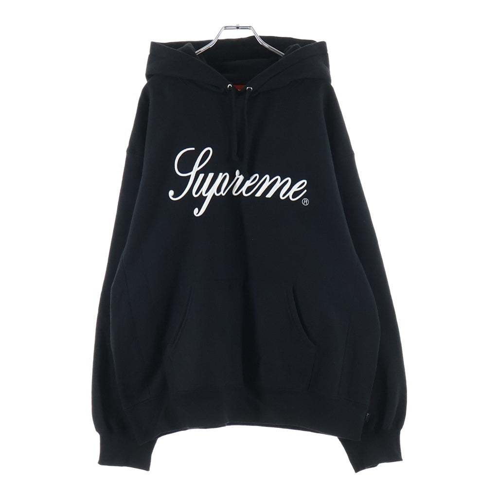 SUPREME(シュプリーム) 24AW Raised Script Hooded Sweatshirt レイズド スクリプト プルオーバー スウェットパーカー フーディー ブラック