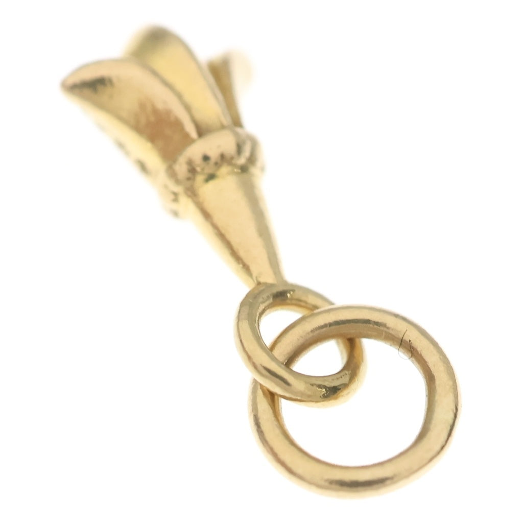 CHROME HEARTS(クロムハーツ) 22K CHRM CRSTAIL TNY クロステイル タイニーチャーム ネックレストップ ゴールド