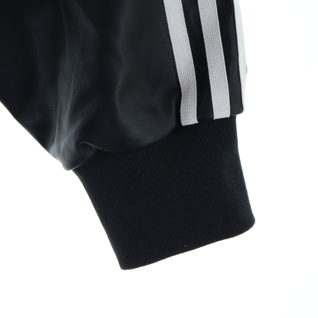 adidas(アディダス) プレザー 3S トラック レザージャケット ブラック