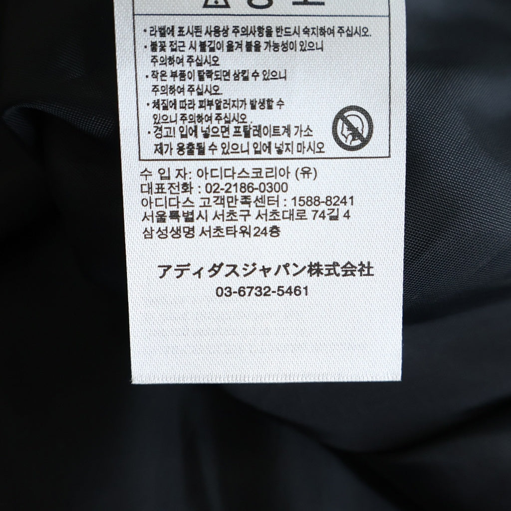 adidas(アディダス) プレザー 3S トラック レザージャケット ブラック