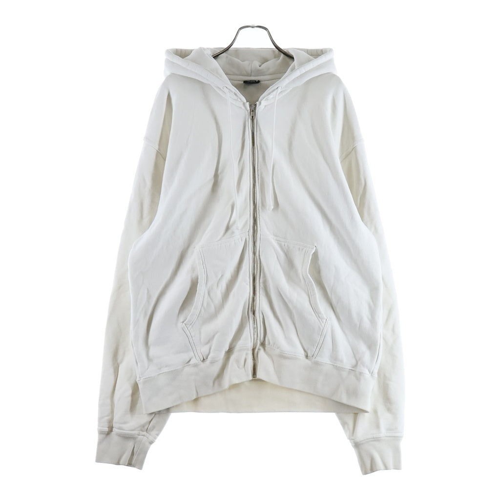 STUSSY(ステューシー) BUANA PIGMENT DYED ZIP HOODIE ブアナピグメント プリント ジップアップパーカー ホワイト 1975052