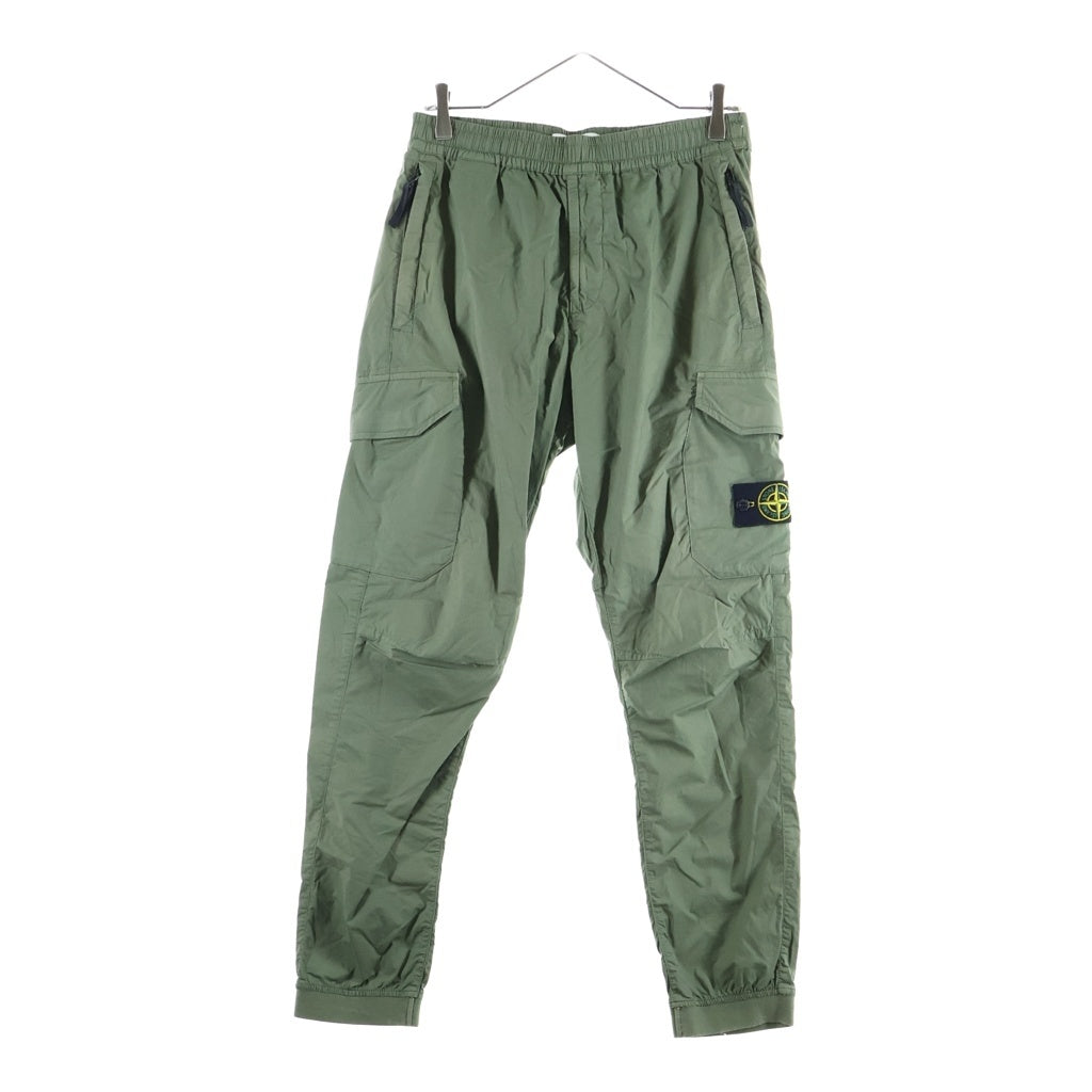 STONE ISLAND(ストーンアイランド) 20SS COTTON POPLIN STREACH CARGO PANTS ジョガーパンツ カーキ 721531403