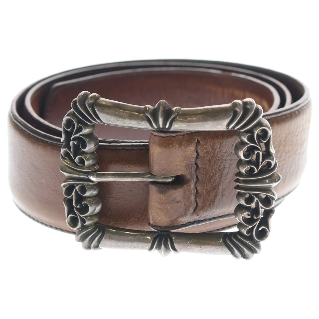 CHROME HEARTS(クロムハーツ) BLT FILIGREE OTJ フィリグリーOTJ レザーベルト ブラウン シルバー
