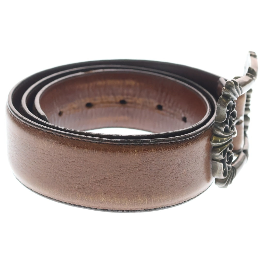 CHROME HEARTS(クロムハーツ) BLT FILIGREE OTJ フィリグリーOTJ レザーベルト ブラウン シルバー