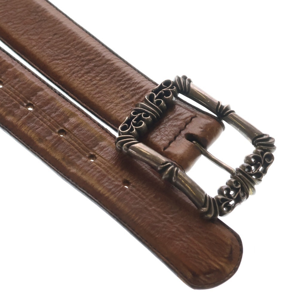 CHROME HEARTS(クロムハーツ) BLT FILIGREE OTJ フィリグリーOTJ レザーベルト ブラウン シルバー