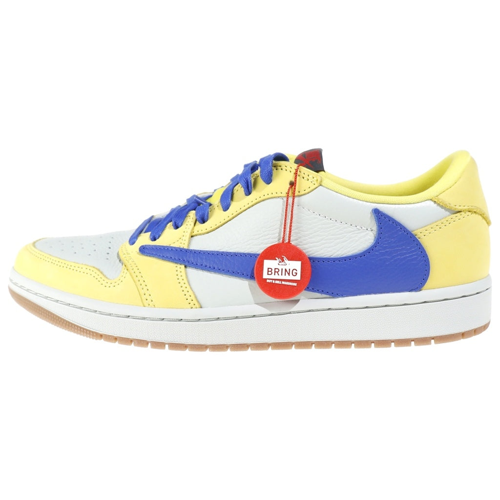 NIKE(ナイキ) ×TRAVIS SCOTT WMNS AIR JORDAN 1 RETRO LOW OG CANARY トラヴィススコット ウィメンズ エアジョーダン1 ローカットスニーカー DZ4137-700 イエロー