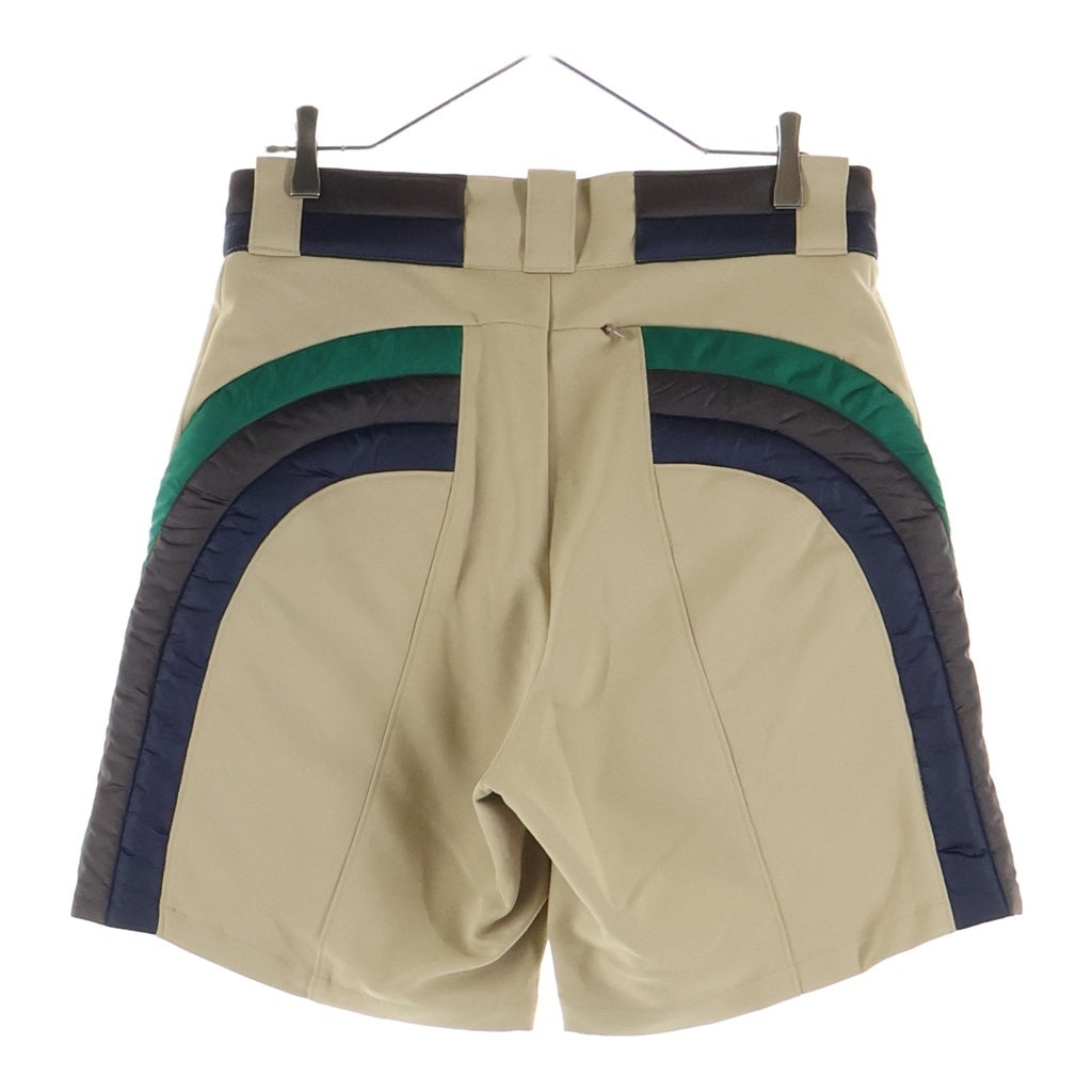 kolor(カラー) 24SS Layered Shorts レイヤード シュートパンツ ポリエステル ベージュ 24SCM-P02101