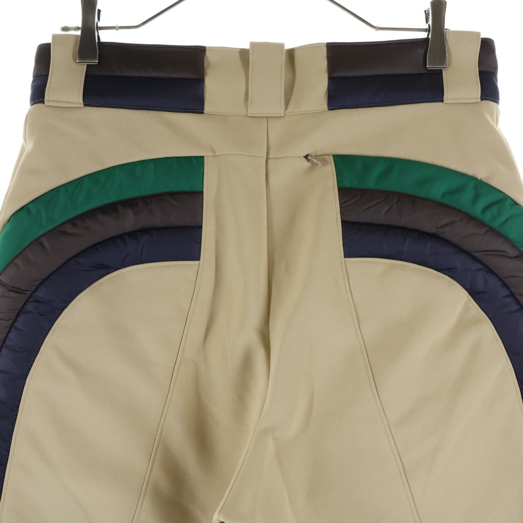 kolor(カラー) 24SS Layered Shorts レイヤード シュートパンツ ポリエステル ベージュ 24SCM-P02101