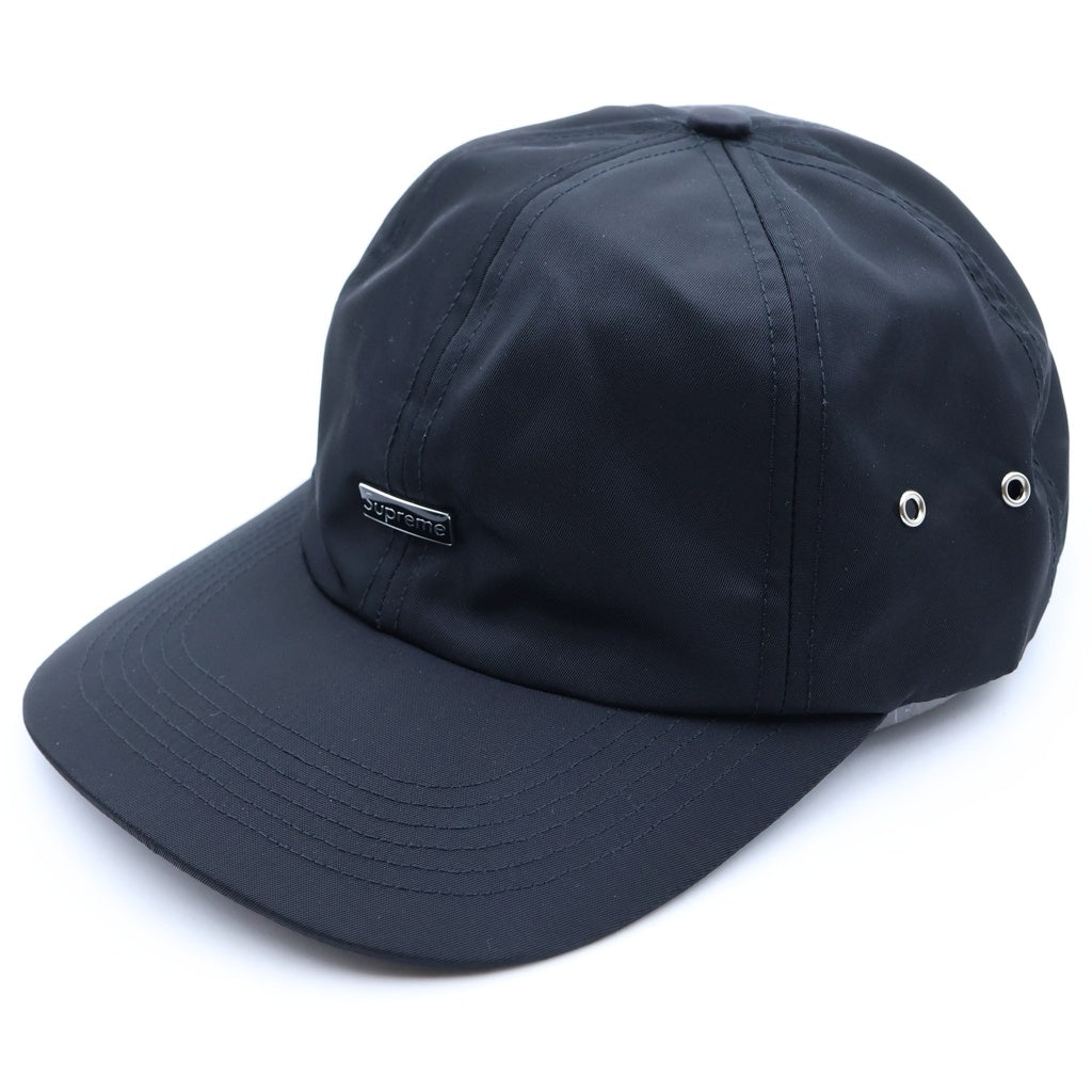 SUPREME(シュプリーム) 24AW Enamel Small Box Logo 6Panel エナメル スモールボックスロゴ キャップ ブラック