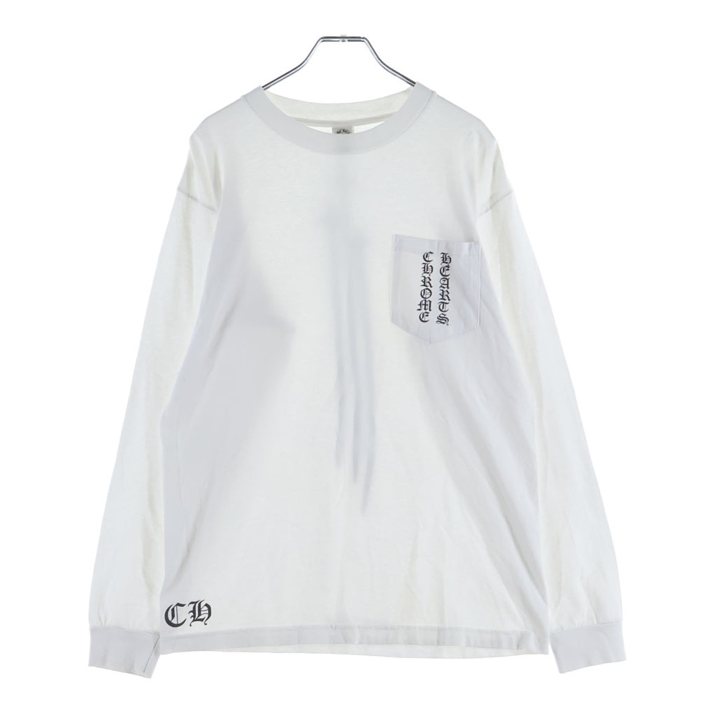 CHROME HEARTS(クロムハーツ) OLD RS3 CROSS L/S TEE オールド ヴァーティカルロゴ アールエススリー 長袖クルーネックカットソー ブラック