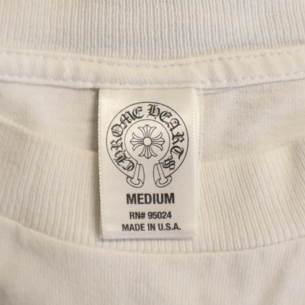 CHROME HEARTS(クロムハーツ) OLD RS3 CROSS L/S TEE オールド ヴァーティカルロゴ アールエススリー 長袖クルーネックカットソー ブラック