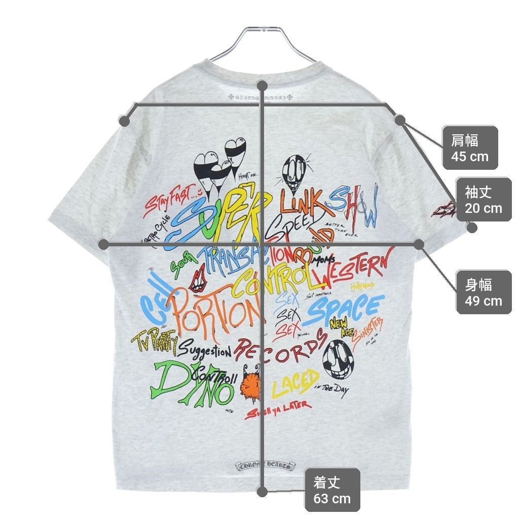CHROME HEARTS(クロムハーツ) 21SS ×MATTY BOY PPO BRAIN TEE マッティボーイ プロブレイン 半袖Tシャツ カットソー グレー