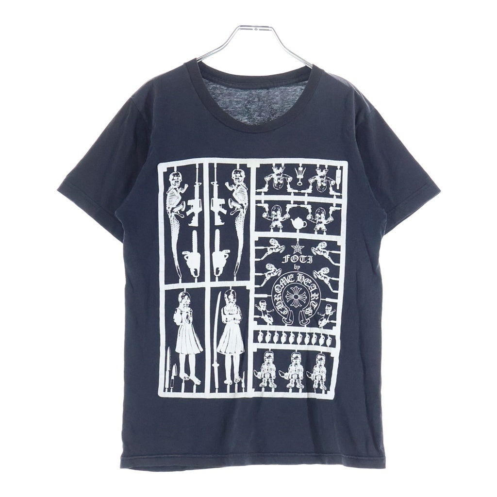 CHROME HEARTS(クロムハーツ) FOTI フォティ グラフィックプリント 半袖Tシャツ クルーネックカットソー ブラック