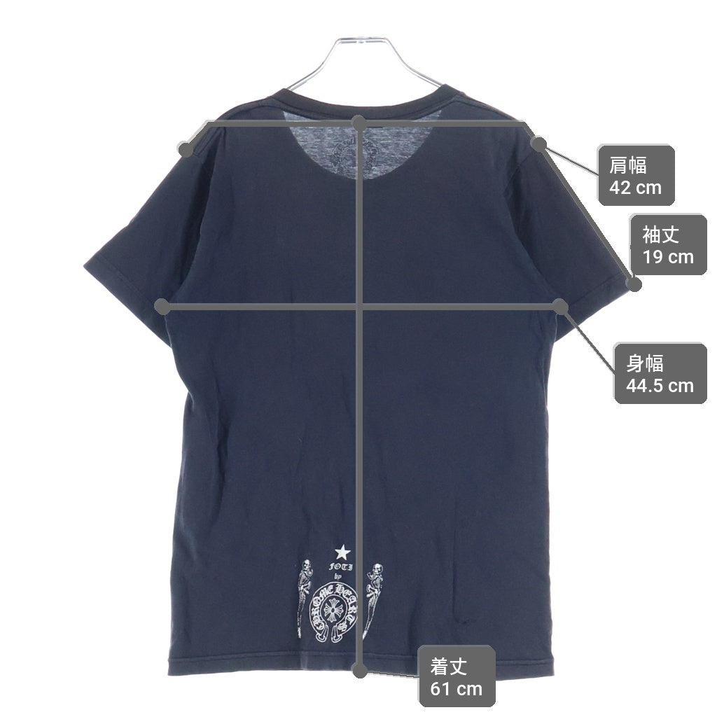 CHROME HEARTS(クロムハーツ) FOTI フォティ グラフィックプリント 半袖Tシャツ クルーネックカットソー ブラック