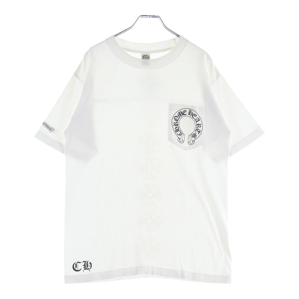 CHROME HEARTS(クロムハーツ) OLD S/S オールド バックCHプラスプリント 半袖Tシャツカットソー ホワイト