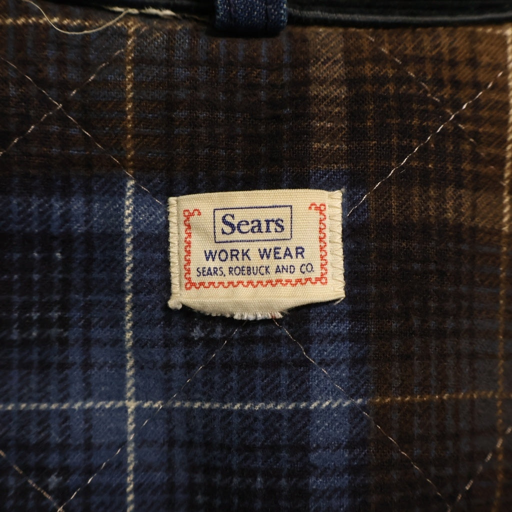VINTAGE(ヴィンテージ) 60s SEARS GRIPPER バットダイ フランネルライニング 襟コーズ デニムジャケット ネイビー