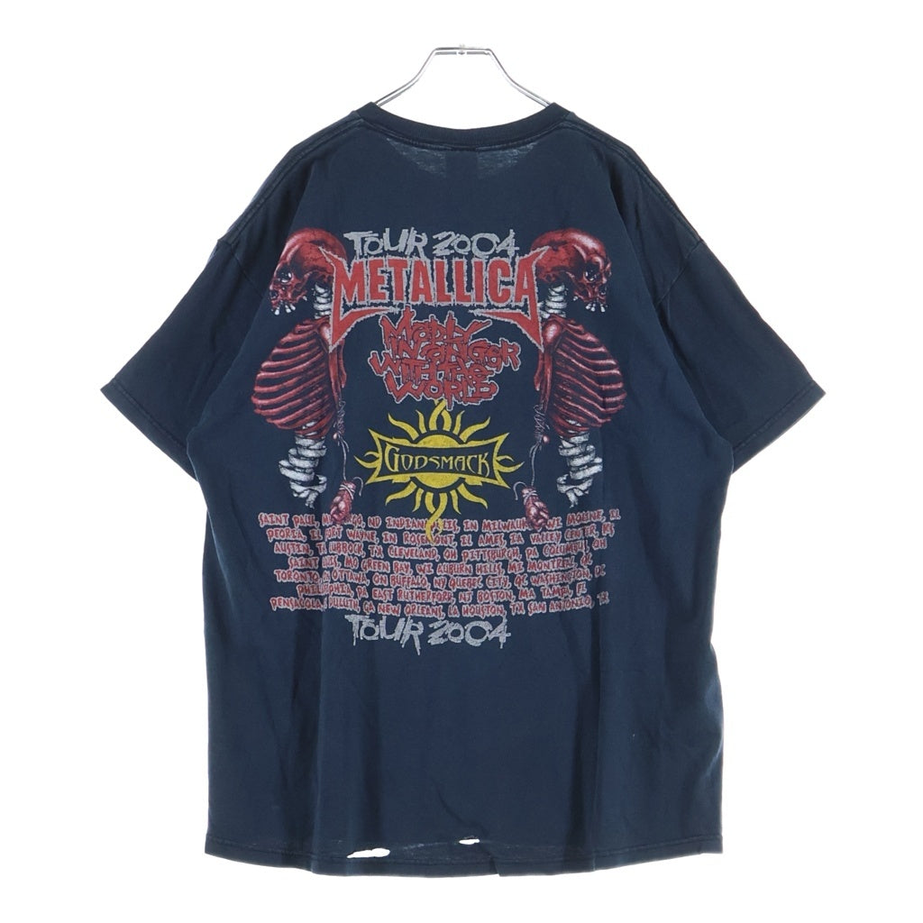 VINTAGE(ヴィンテージ) 00s 2004 Madly in Anger with the World Tour メタリカ クルーネックTシャツ ブラック