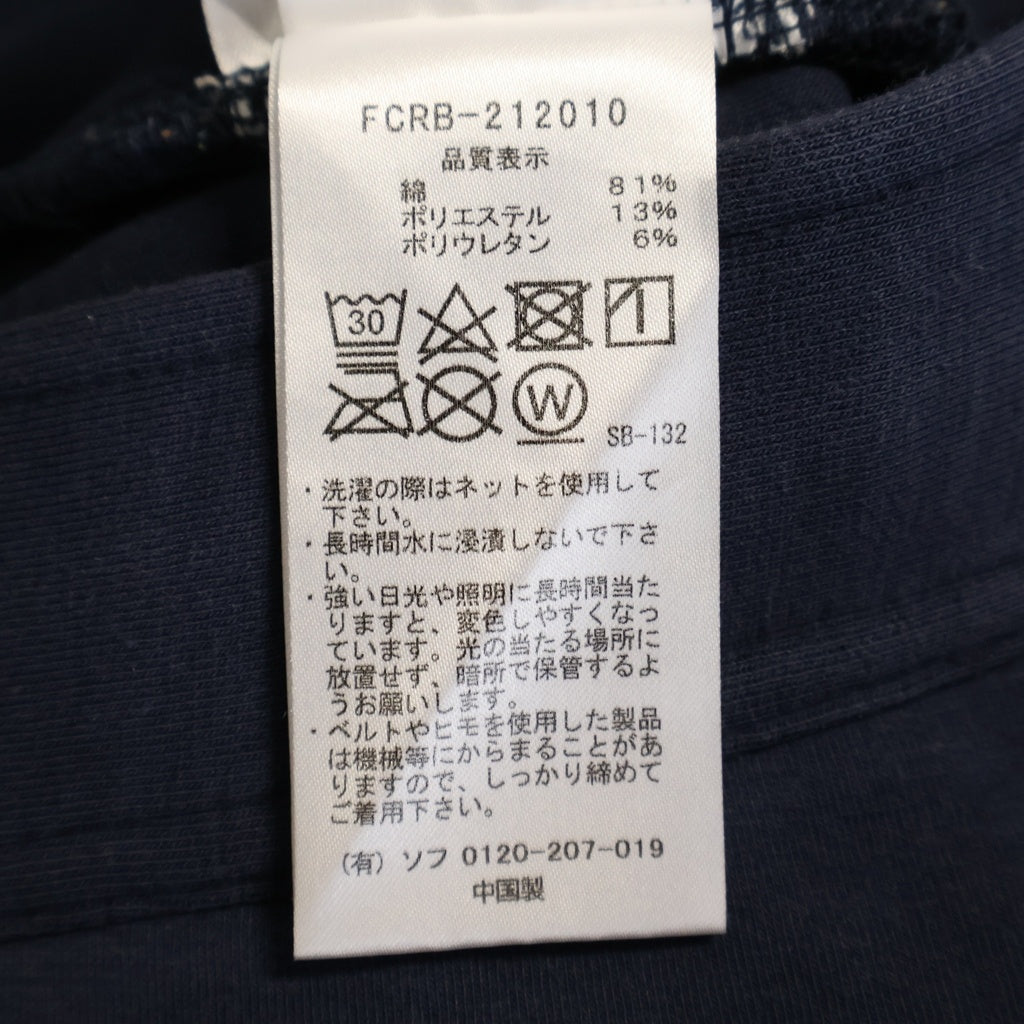 F.C.R.B./F.C.Real Bristol/FCRB(エフシーアールビー/エフシーレアルブリストル) 21AW MLB TOUR FLAT HEM TRAINING PANTS スウェット ジョガーパンツ ネイビー FCRB-212010