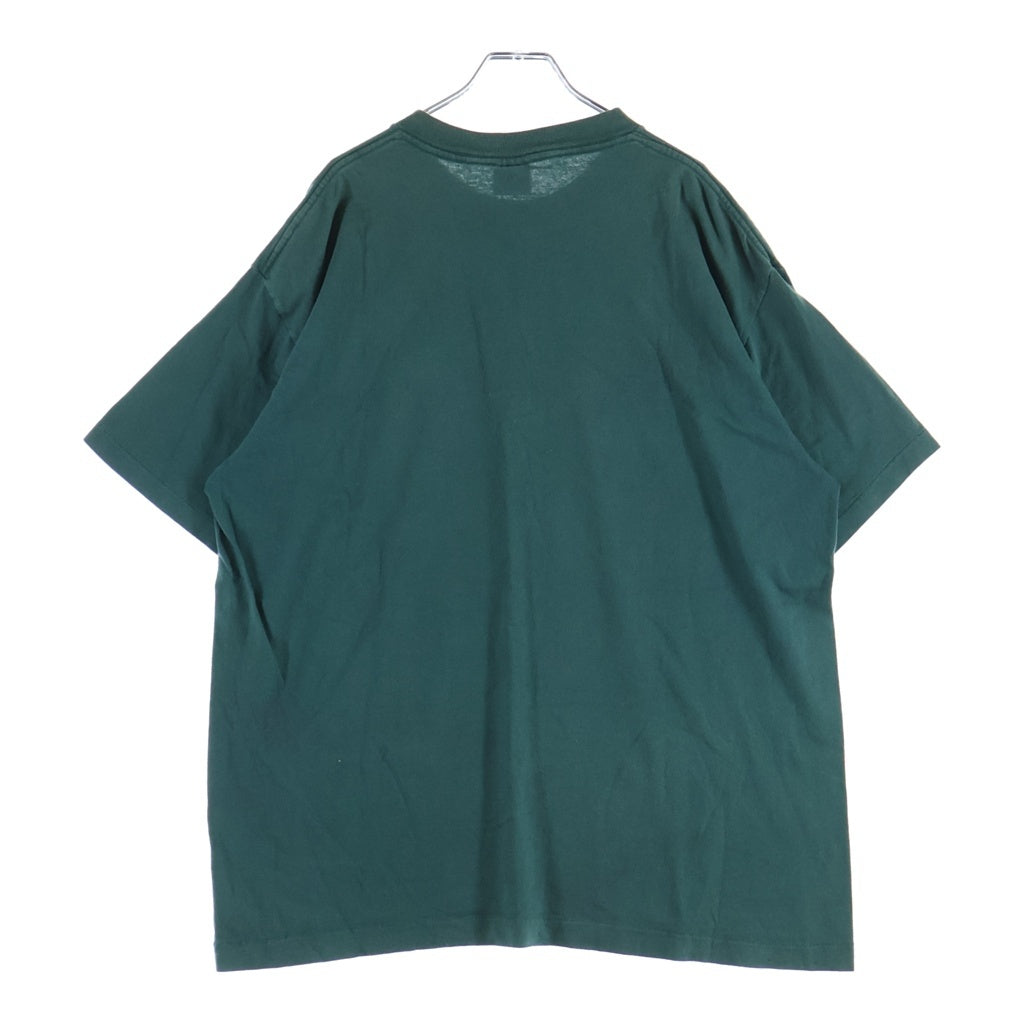 STUSSY(ステューシー) 80s-90s 黒タグ STUSSY TRIBE 胸ロゴ クルーネックTシャツ グリーン