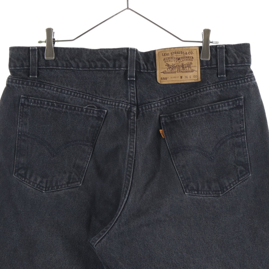 Levi's(リーバイス) 90s 550 後染め デニム ショートパンツ W36 ブラック