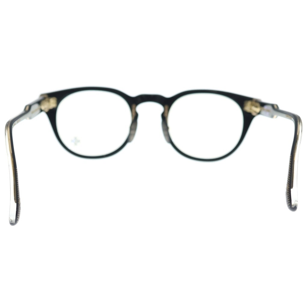 CHROME HEARTS(クロムハーツ) DINGALONGLINGLONG CHプラス ボストンフレーム アイウェア 眼鏡 ブラック/ゴールド