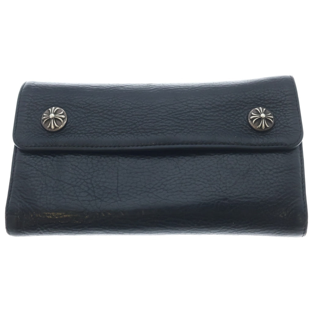 CHROME HEARTS(クロムハーツ) WAVE ウェーブ レザーウォレット 財布 ブラック