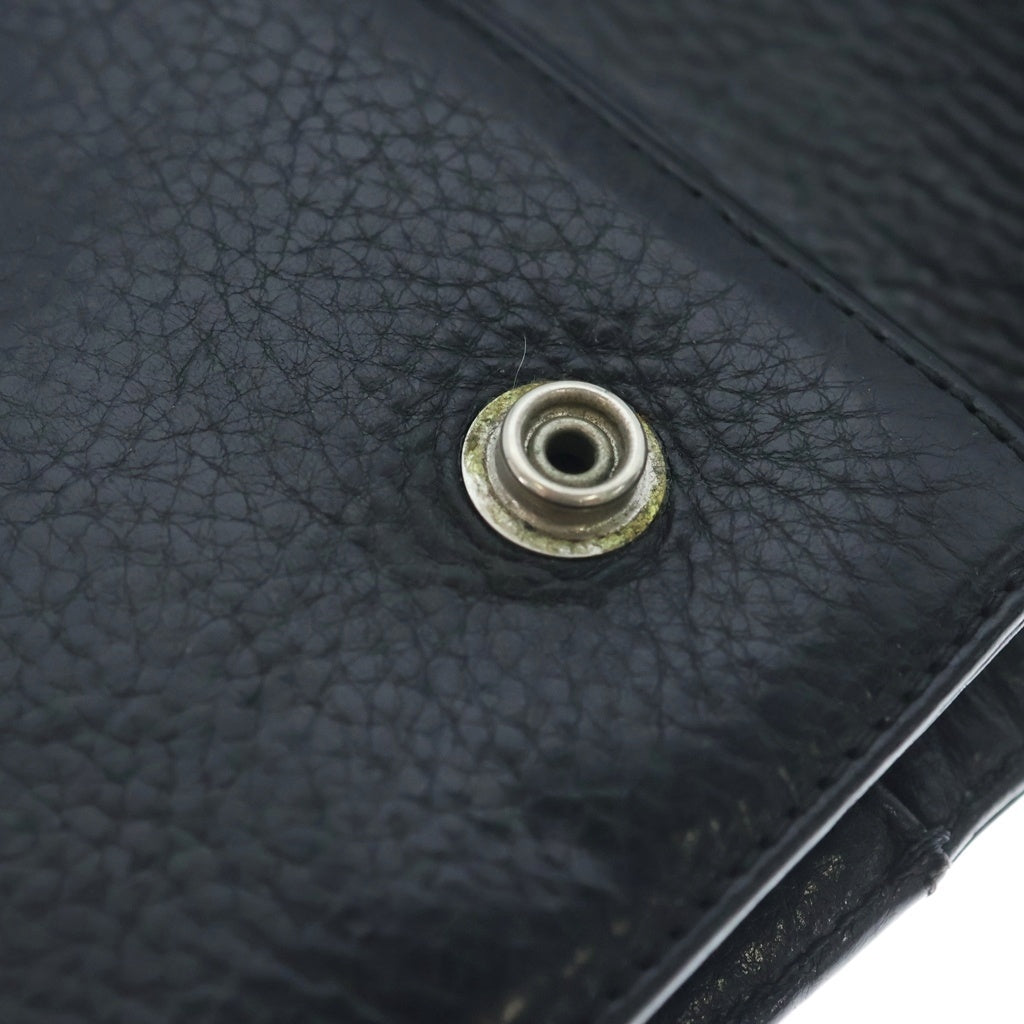 CHROME HEARTS(クロムハーツ) WAVE ウェーブ レザーウォレット 財布 ブラック