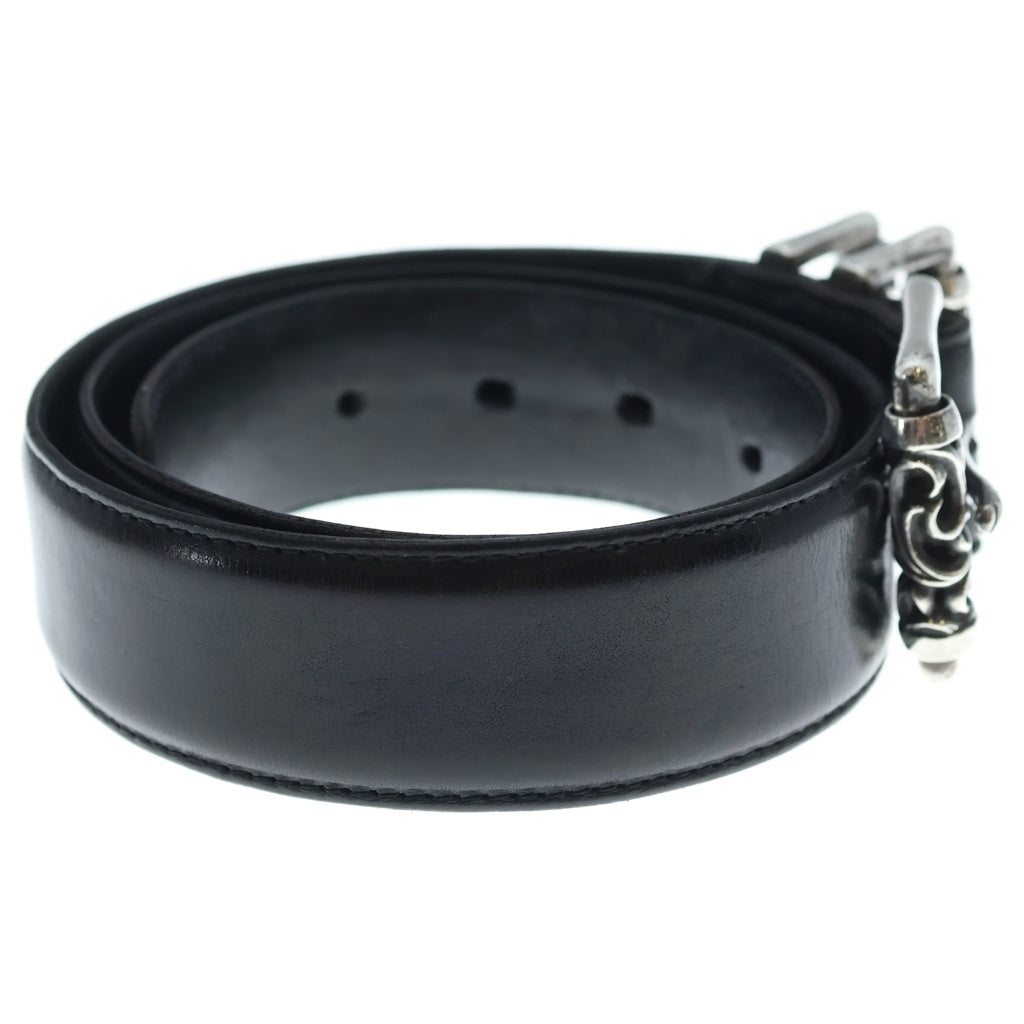 CHROME HEARTS(クロムハーツ) BLT ROLLER 3PC1.5inch 3PCローラーバックル レザーベルト シルバー BCA357