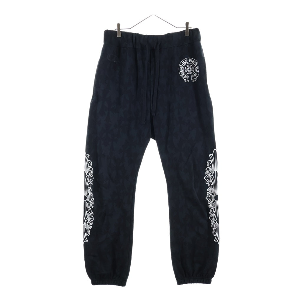 CHROME HEARTS(クロムハーツ) Graveyard Cemetery Cross Sweat Long Pants セメタリークロス スウェットパンツ ブラック