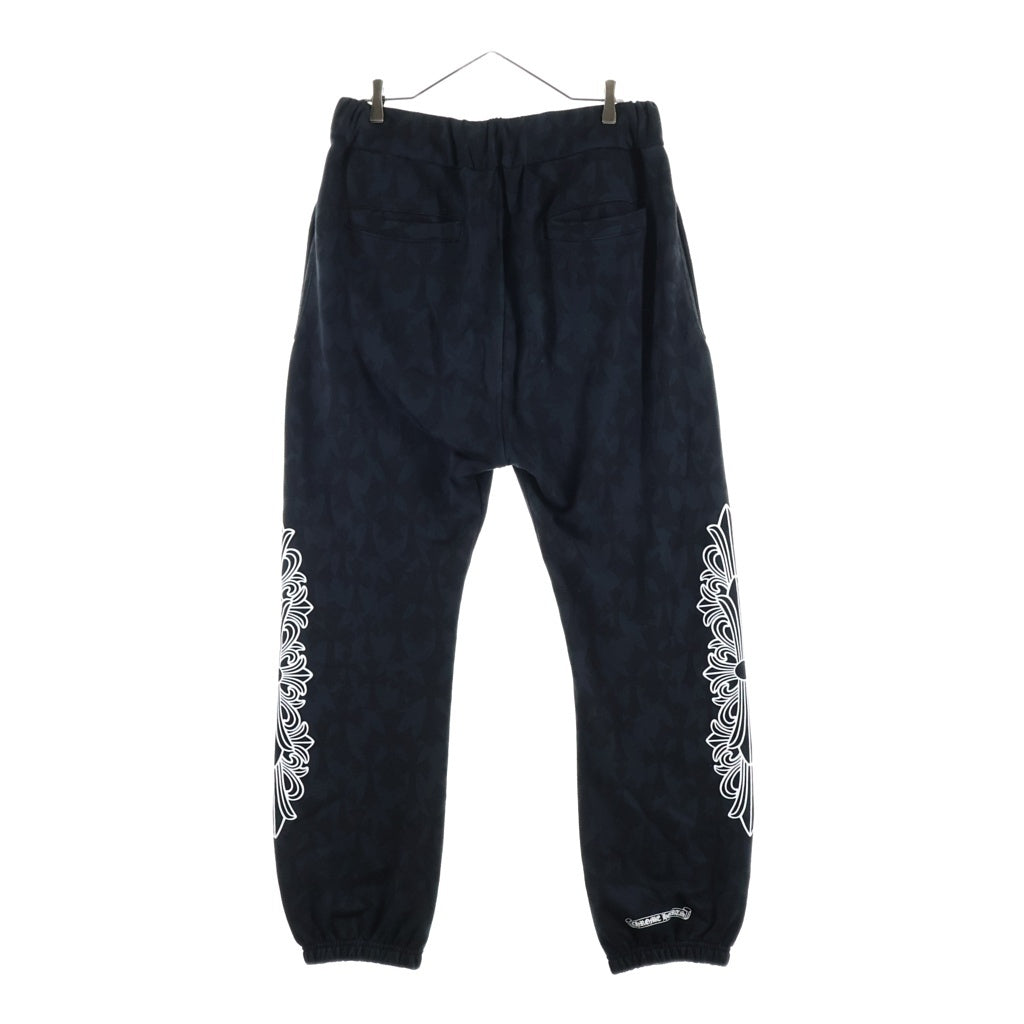 CHROME HEARTS(クロムハーツ) Graveyard Cemetery Cross Sweat Long Pants セメタリークロス スウェットパンツ ブラック