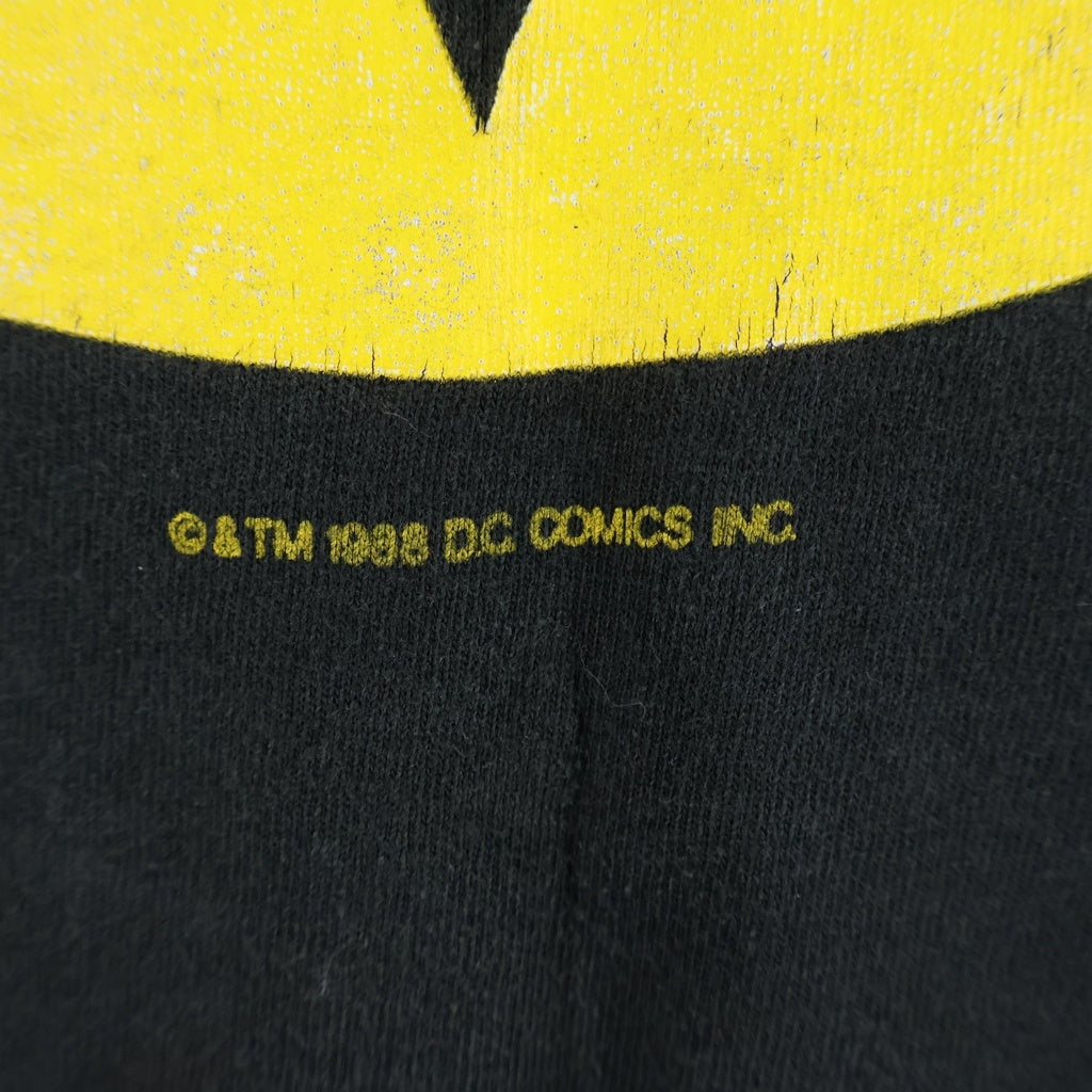 VINTAGE(ヴィンテージ) 90s 裾袖シングル BATMAN バットマン クルーネックTシャツ ブラック