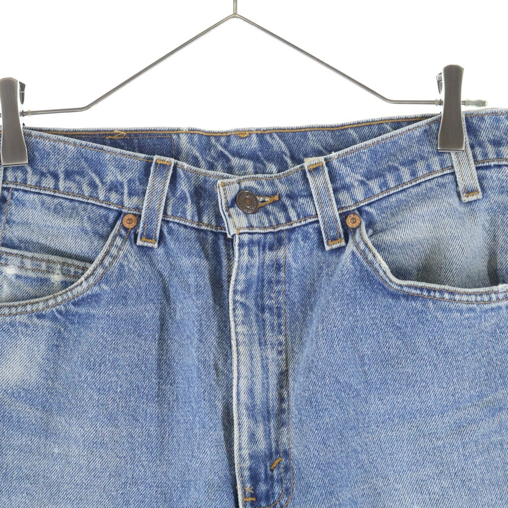Levi's(リーバイス) 90s USA製 ボタン裏575 517 刺繍 パッチワーク ブーツカットデニム インディゴ