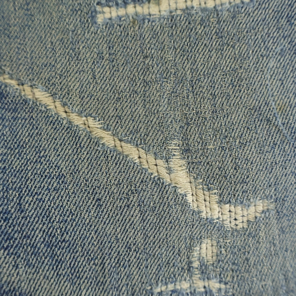 Levi's(リーバイス) 60s-70s BIGE後期 耳裏シングル ボタン裏2 レインボーステッチ デニムパンツ インディゴ 501