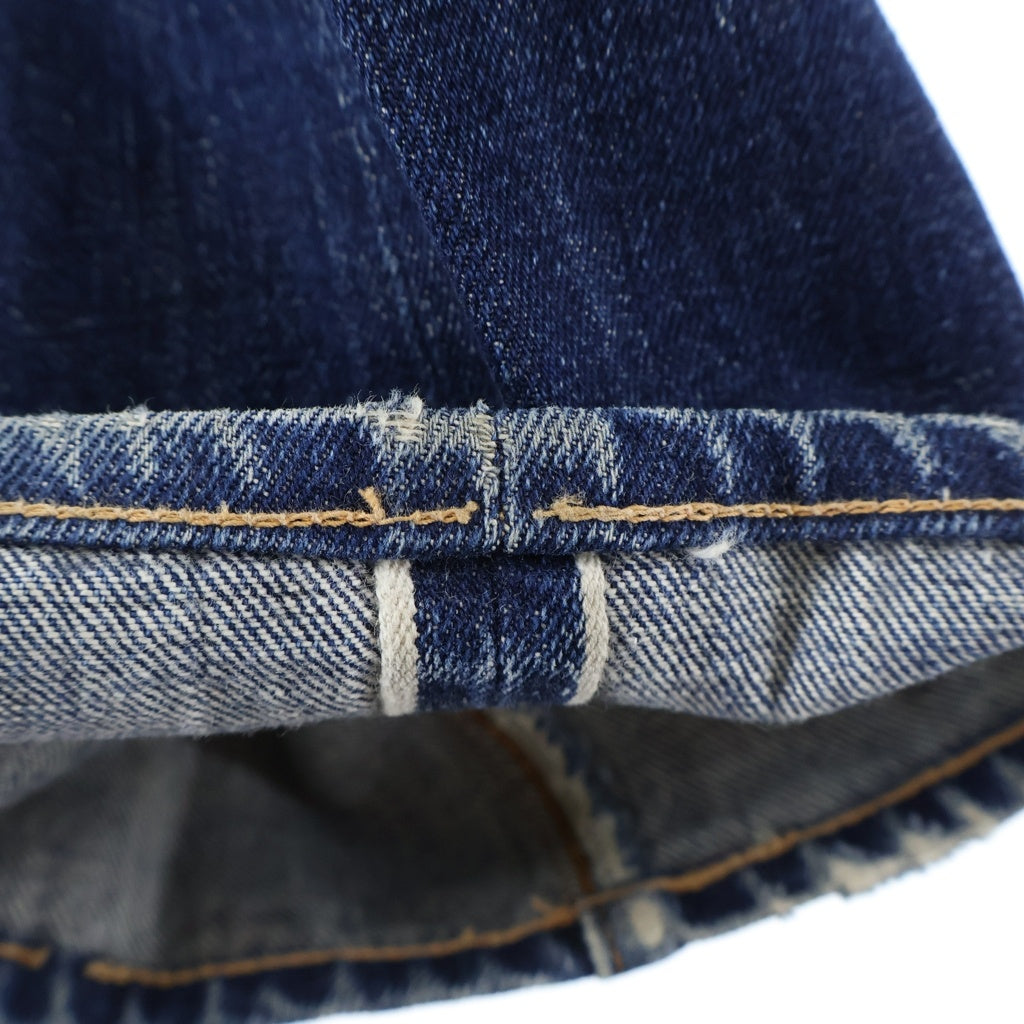 Levi's(リーバイス) 60s-70s BIGE後期 耳裏シングル ボタン裏2 レインボーステッチ デニムパンツ インディゴ 501
