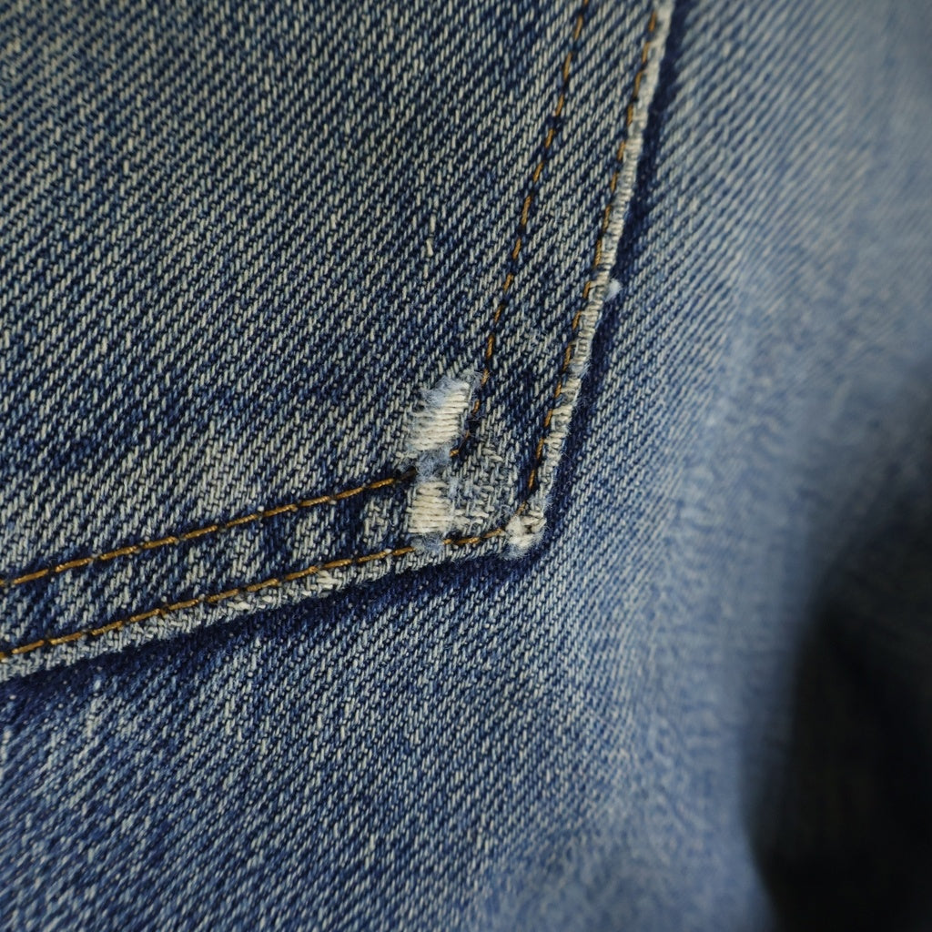 Levi's(リーバイス) 60s-70s BIGE後期 耳裏シングル ボタン裏2 レインボーステッチ デニムパンツ インディゴ 501