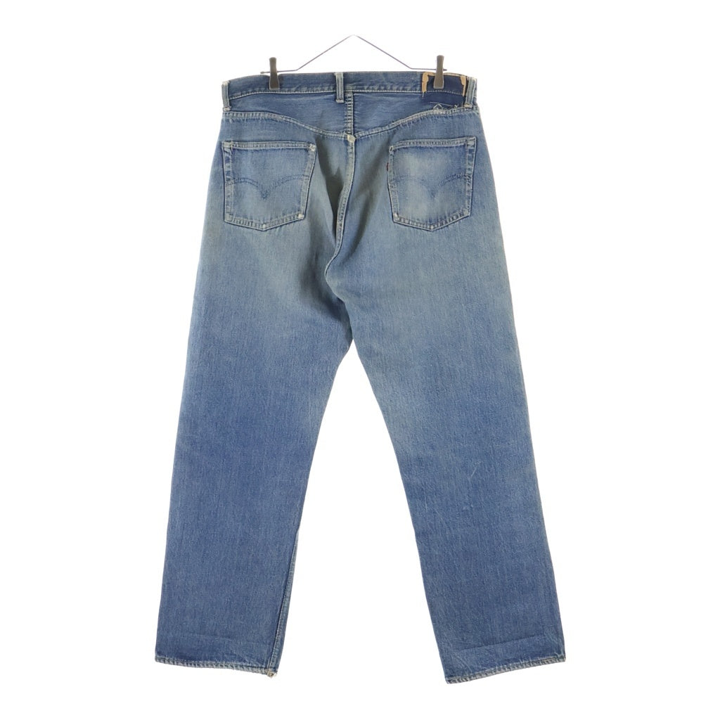 Levi's(リーバイス) 60s ギャラ入り紙パッチ 推定過渡期 オフセット フロント裏リベットアルミ 足長R デニムパンツ ブラック 501XX