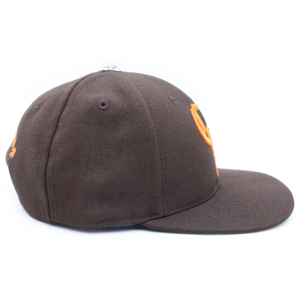 CHROME HEARTS(クロムハーツ) CH HAT CHロゴ刺繍ベースボールキャップ 帽子 ブラウン